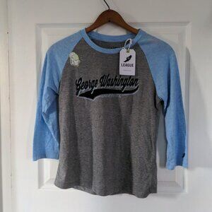 League George Washington University baseball tee
